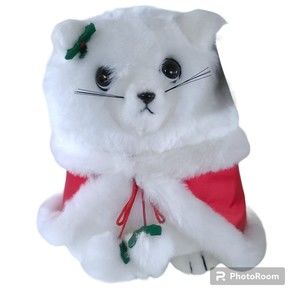 Dakin Silvia & Silvan Artists Society Inc Christmas Cat Kitten Plush Stuffed Toy